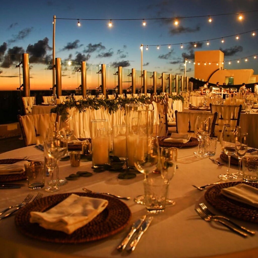 generations riviera maya | destination wedding | sky deck rooftop